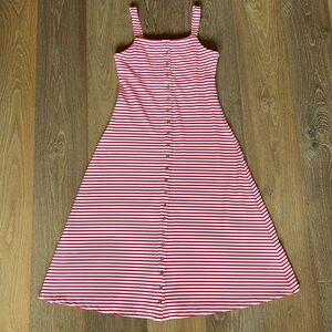 Cremieux Striped Tank Midi Dress